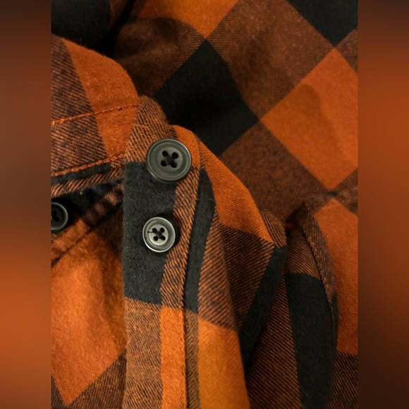 Cactus Man Ricky Singh Red Plaid Flannel Hoodie - Size S - Picture 8 of 9